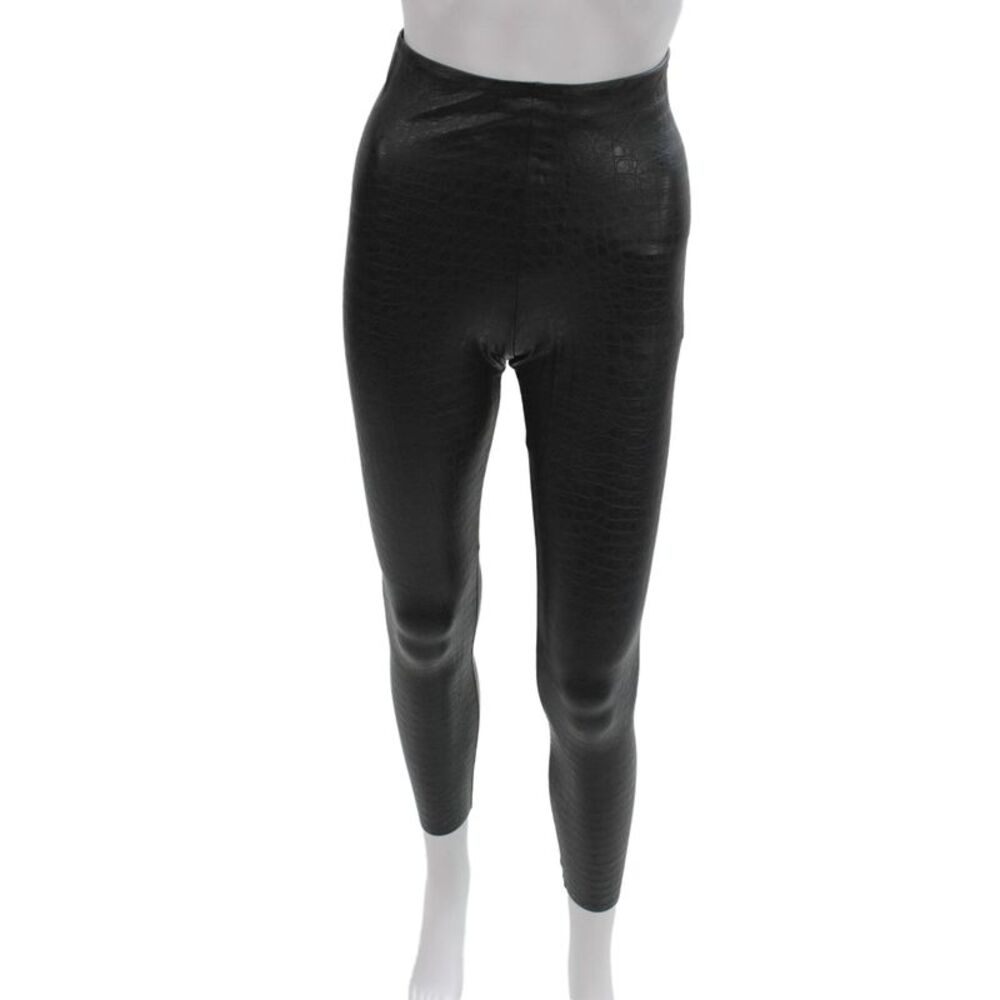Commando Women Ankle Animal Print Leggings Black Size S